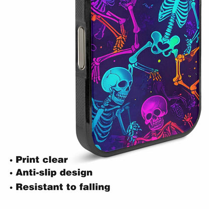 iPhone 16 Pro Case — Glowing Skeleton Pattern Hundreds Of Small, Unique Phone Case Design