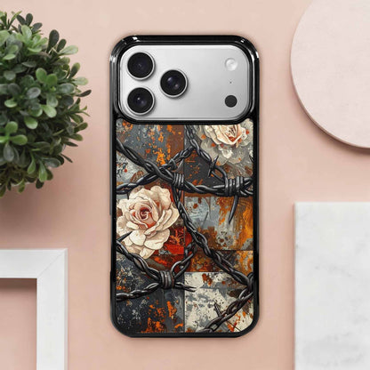 iPhone 17 Pro Max Case — Small Barbed Wire And Original Art, Custom Printed Phone Case