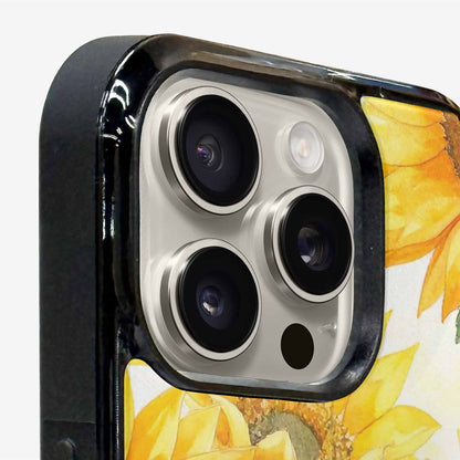 iPhone 16 Pro Case — Sunflowers Watercolor, Custom Designed Case Cover