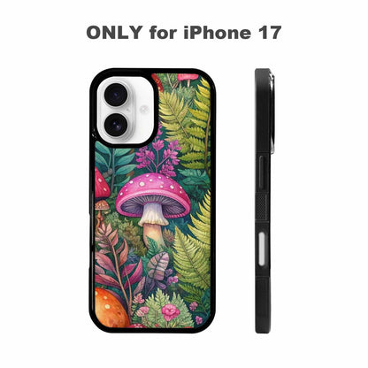 iPhone 17 Case — Mushrooms Botanicalmushrooms P Vyk Floral, Custom Designed Case Cover