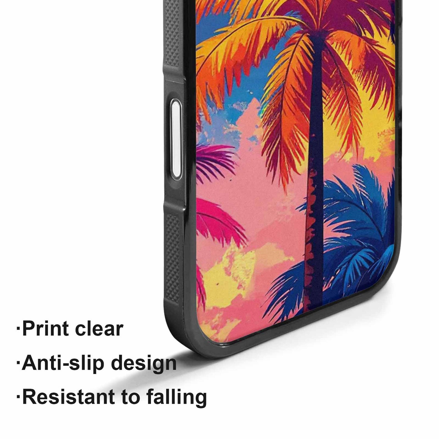 iPhone 17 Case — Chrome Bling Palm Original Art, Original Design Phone Case