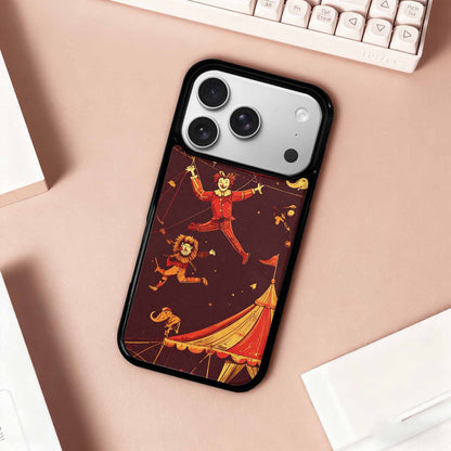 iPhone 17 Pro Case — Vintage Circus Art Pattern Retro Vintage, Custom Designed Case Cover