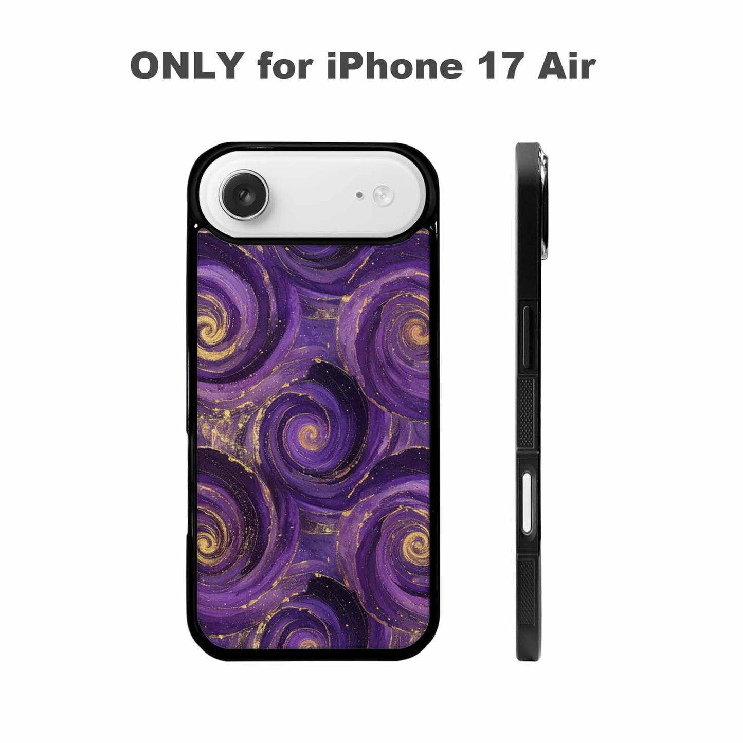 iPhone 17 Air Case — Swirling Brushstroke Starry Night Texture Galaxy, Custom Designed Case Cover