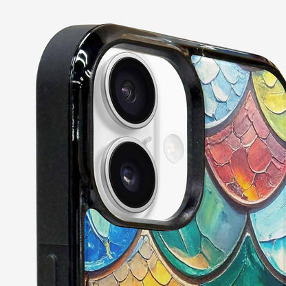 iPhone 16 Plus Case — Reptile Scale Full Color Vibrant Reptile, Custom Phone Case