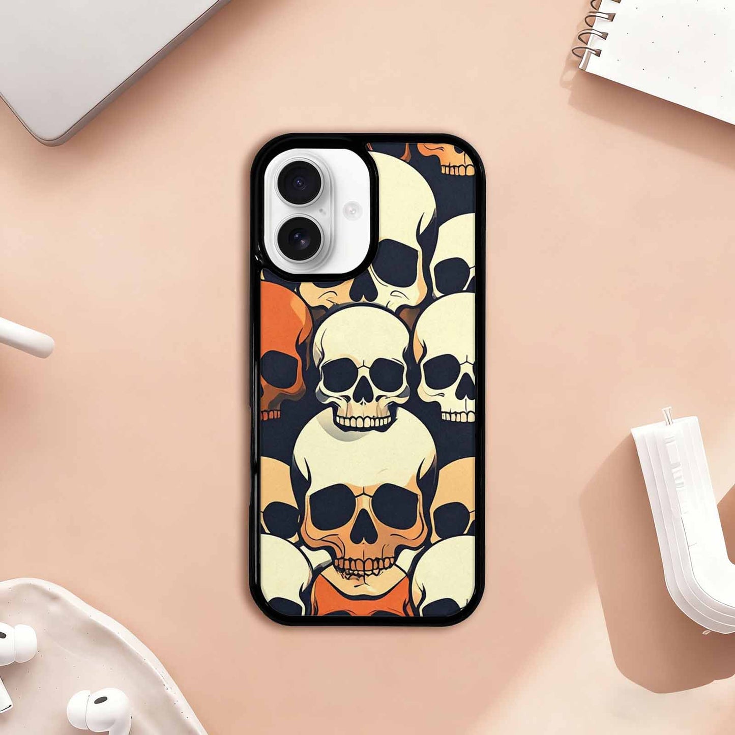 iPhone 17 Case — Skull Dark Art Gothic Print Gothic, Custom Phone Case