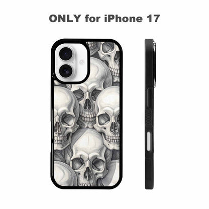 iPhone 17 Case — Skull Dark Art Gothic Print Gothic, Unique Phone Case Design