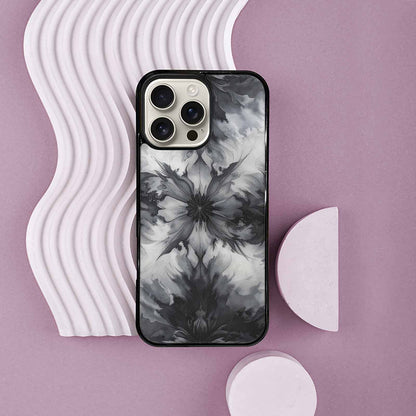 iPhone 16 Pro Max Case — Tie Dye Black And Gray Blended, Custom Printed Phone Case