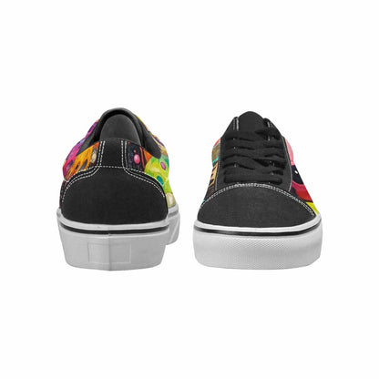 WOMEN'S Aliens  Camo Melting Lace-Up Canvas Grunge Shoes