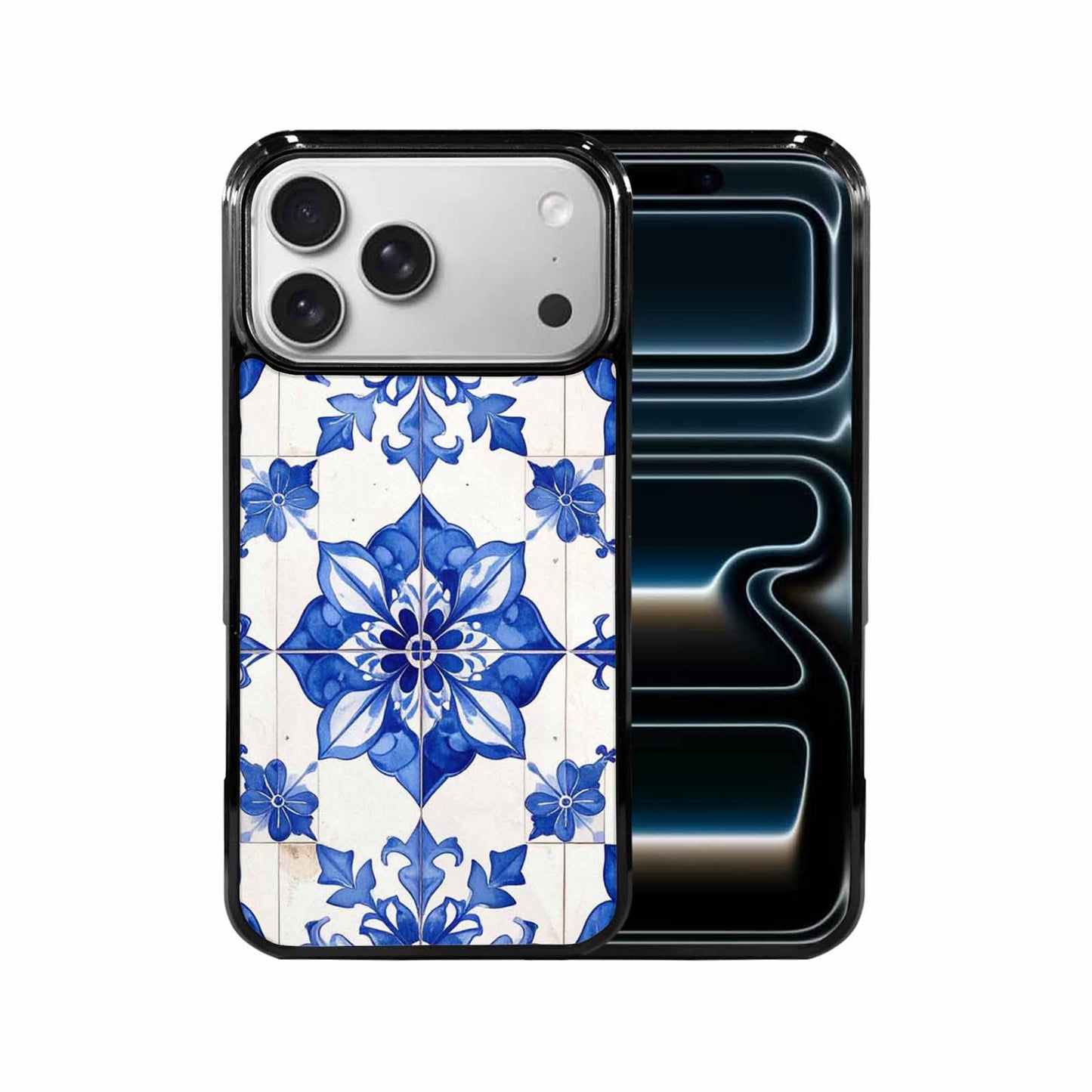 iPhone 17 Pro Max Case — Mexican Talavera Tile Pattern, Floral, Custom Made Phone Cover