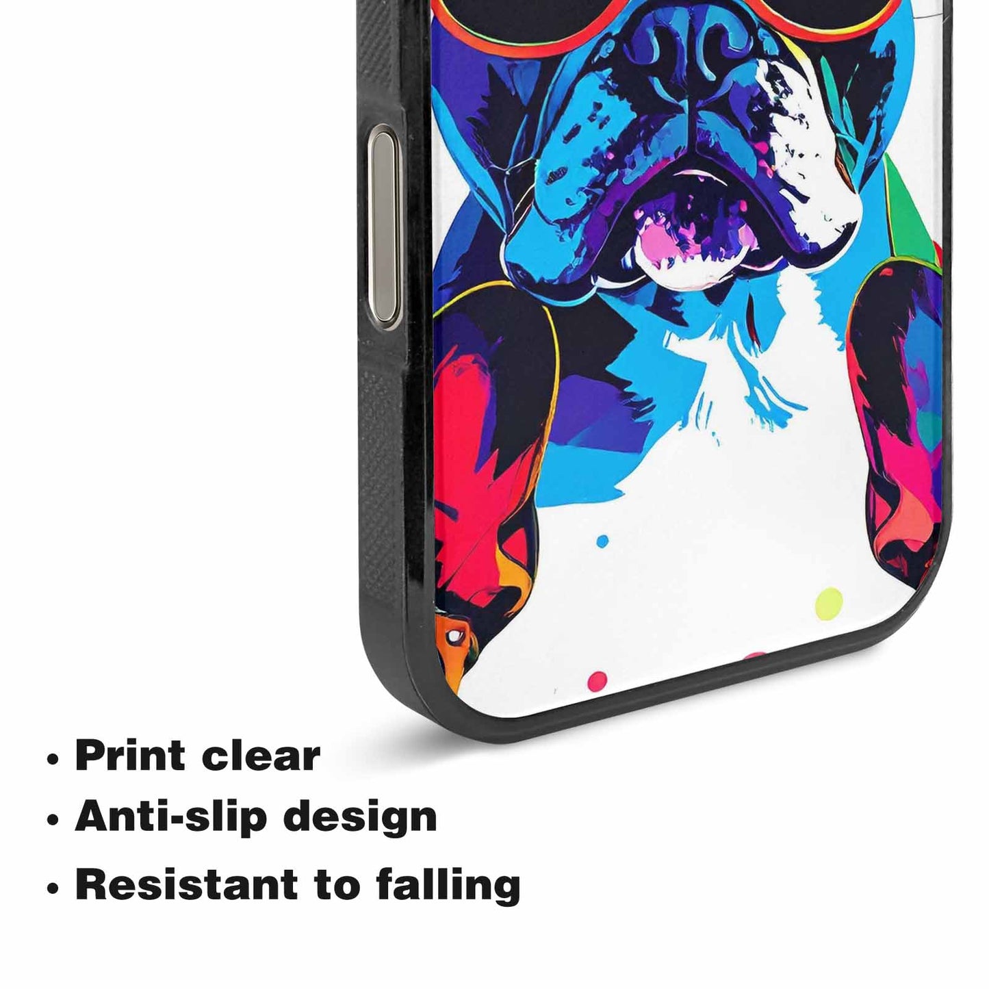 iPhone 16 Pro Max Case — French Bulldog Pop Art Pattern, Custom Print Case Cover