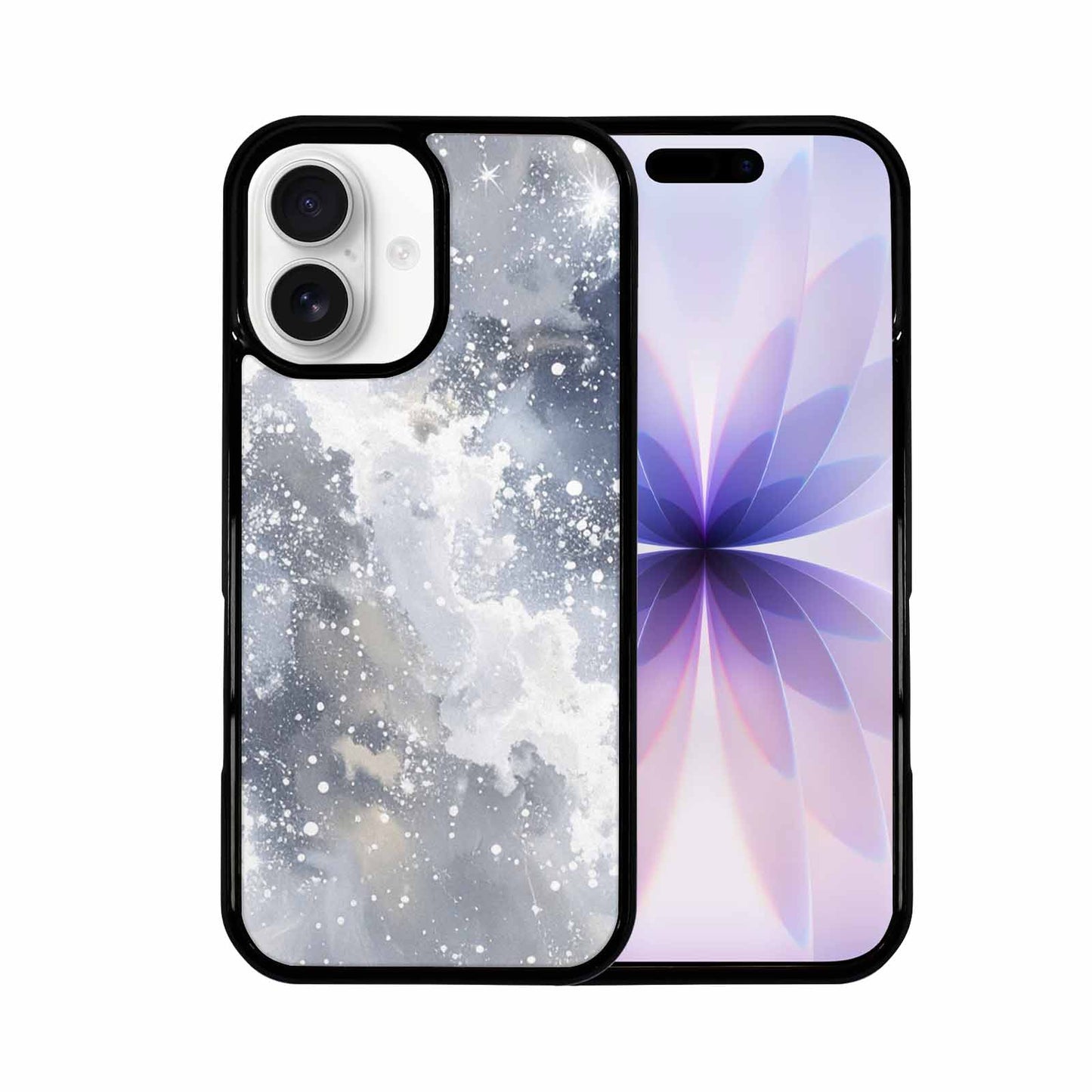 iPhone 17 Case — Galaxy Art Silver White Galaxy Space, Custom Made Phone Cover