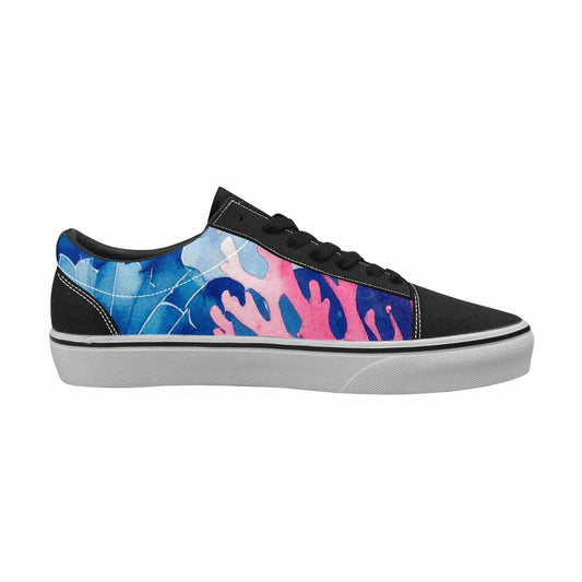 MEN'S Fish Scale Coral Canvas Lace-Up Dreamcore Custom Shoes
