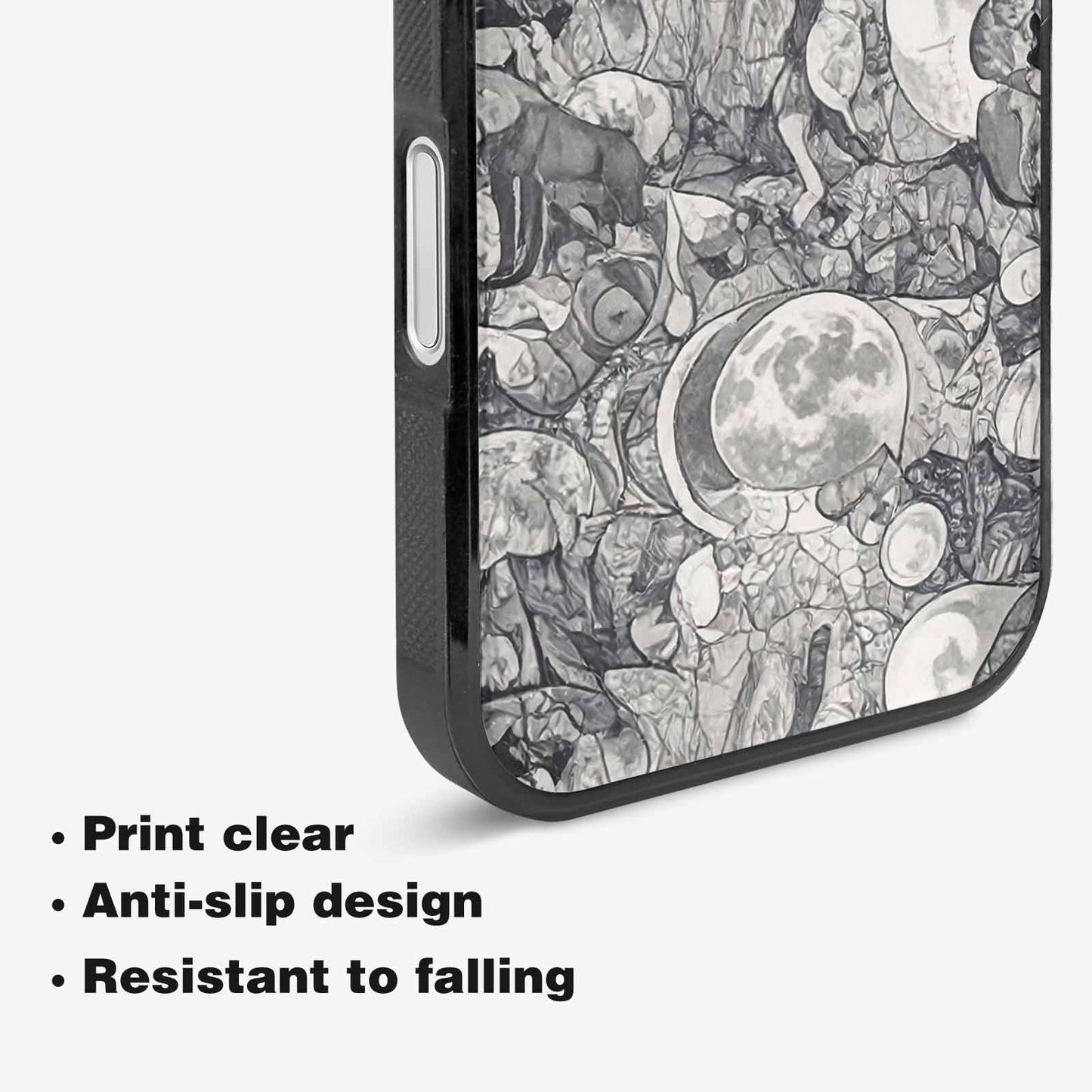 iPhone 16 Plus Case — Wolves Everywhere Collage Overlap Small Wolf, Custom Art Phone Cover