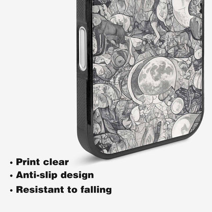 iPhone 16 Plus Case — Wolves Everywhere Collage Overlap Small Wolf, Custom Art Phone Cover