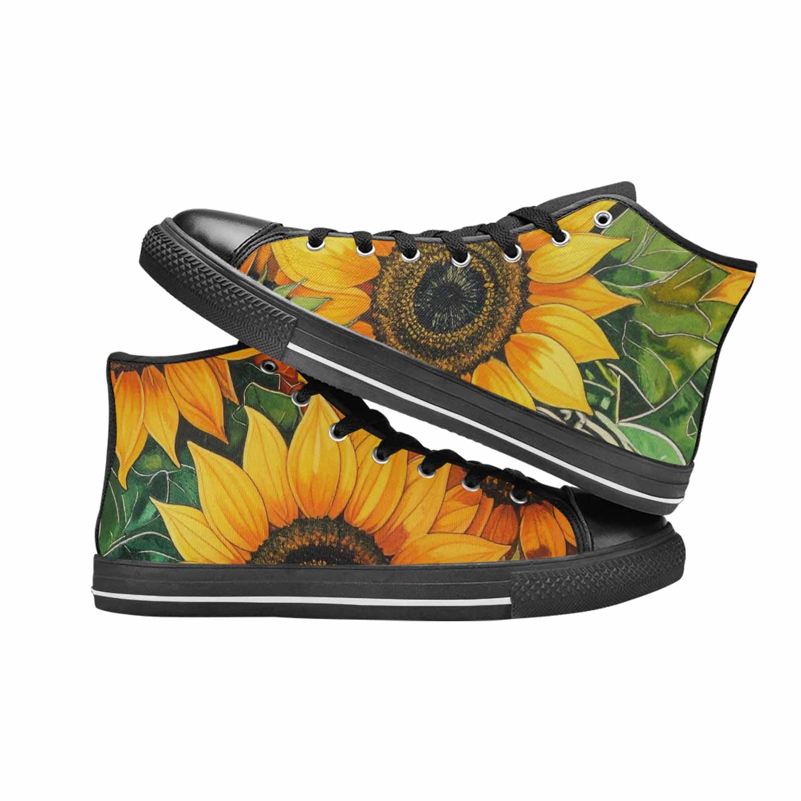 WOMEN'S Blend Melt Them High Top Canvas Neon Fantasy Custom Shoes