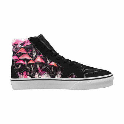 MEN'S Rainbow Drip Mushrooms High Top Canvas Neon Fantasy Shoes