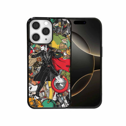 iPhone 15 Pro Max Case — Noir Spy Silhouette Pen Ink Noir, Custom Art Phone Cover