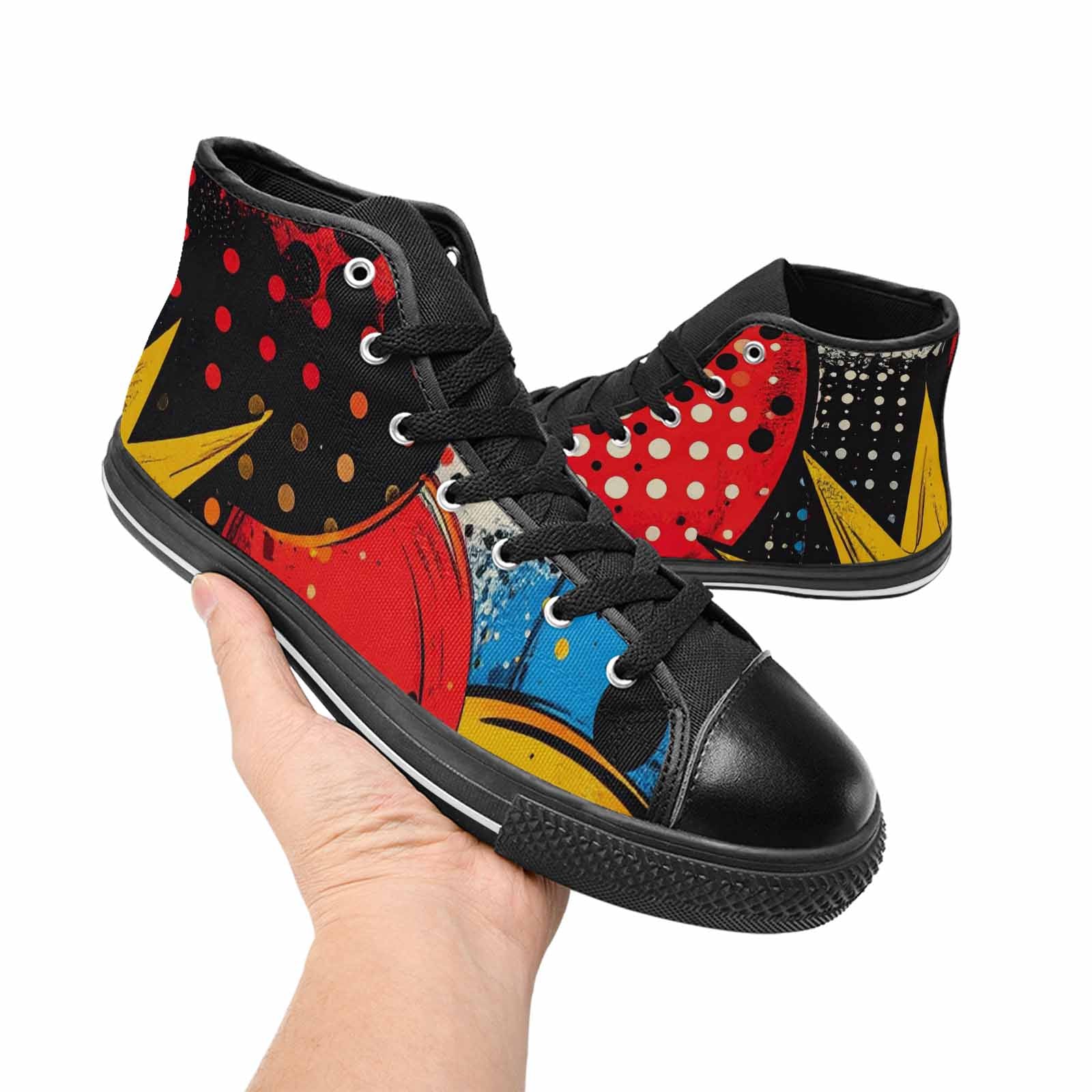 MEN'S Comic Book Halftone High Top Canvas Aesthetic Shoes