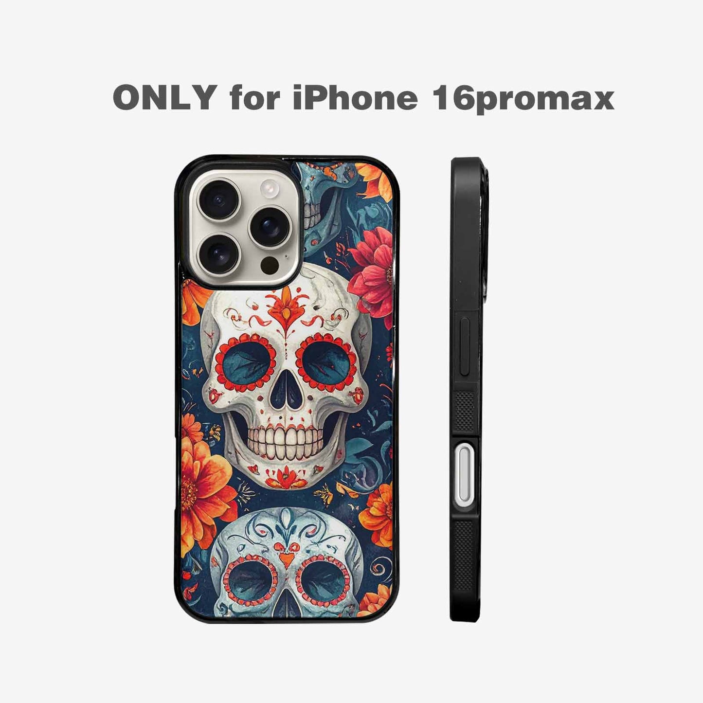 iPhone 16 Pro Max Case — Marble Skull Custom, Custom Designed Case Cover