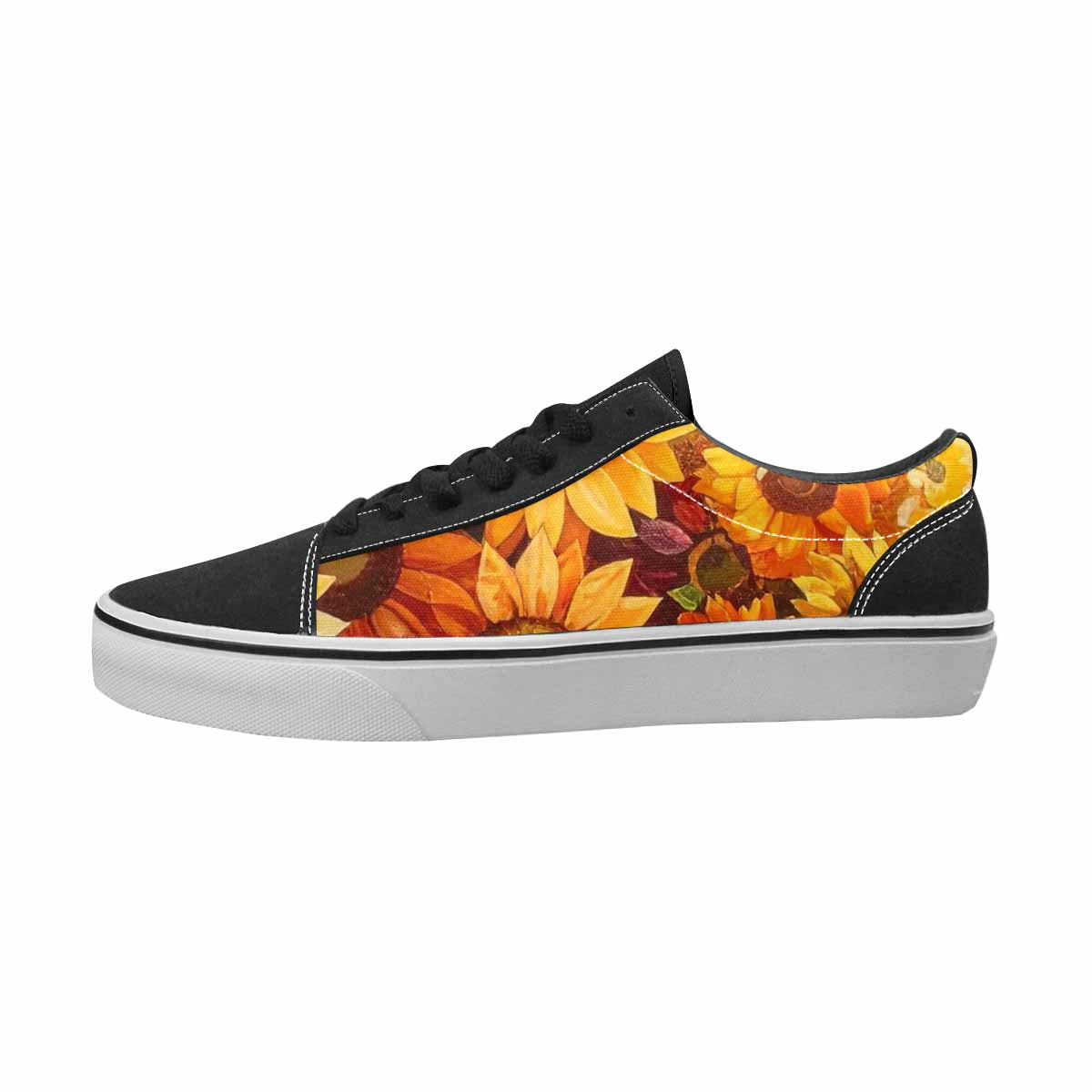 MEN'S Sunflowers Full Color Canvas Artist-designed Surreal Limited Edition Sneakers