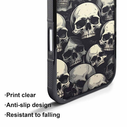 iPhone 17 Pro Max Case — Skull Dark Art Gothic Print Gothic, Custom Designed Case Cover