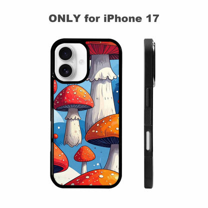 iPhone 17 Case — Vivid Winter Mushroom Cartoon Cute, Custom Printed Phone Case