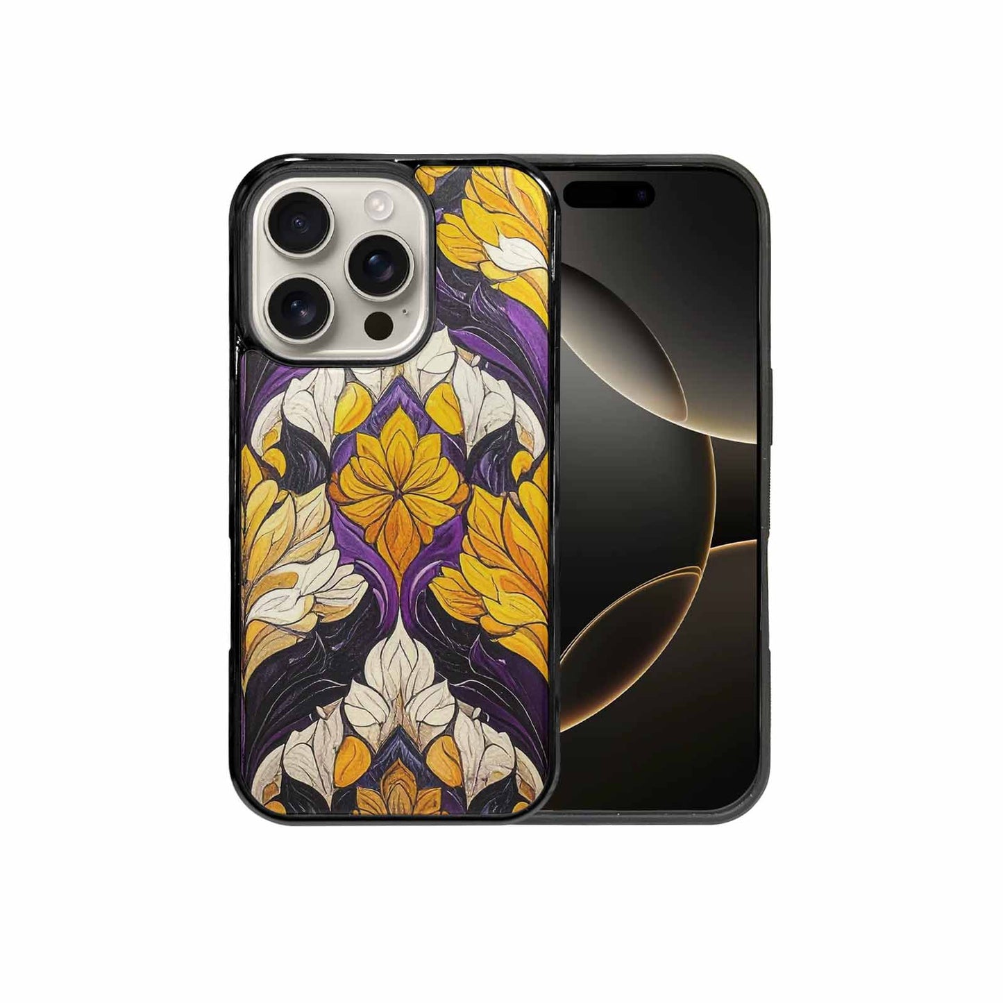iPhone 16 Pro Case — Nonbinary Flag Color Theme Small Rainbow, Original Design Phone Case