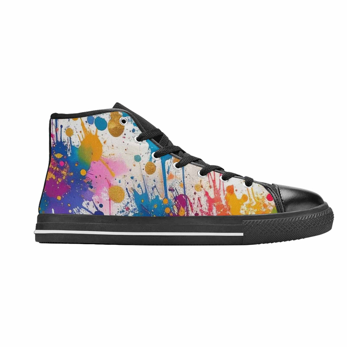 WOMEN'S Paint Splatter High Top Canvas Dreamcore Shoes