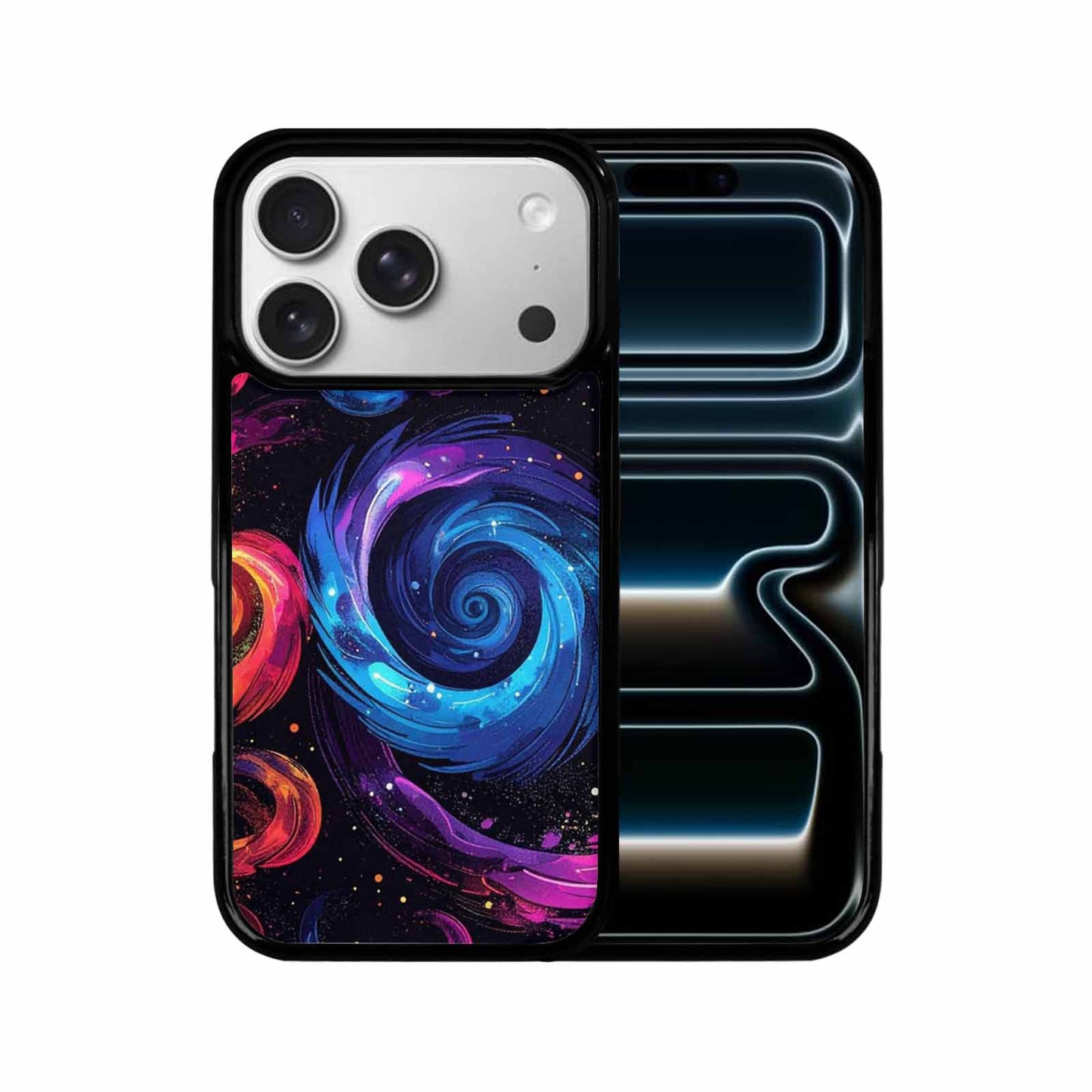 iPhone 17 Pro Case — Rose Galaxy Art Seamless Pattern Galaxy, Custom Designed Case Cover