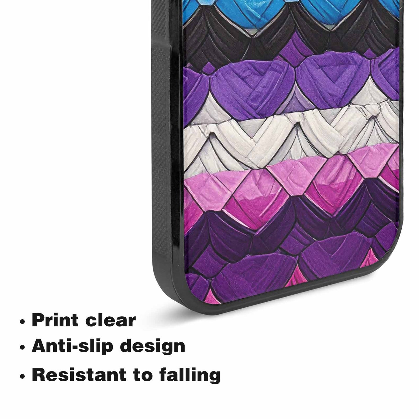 iPhone 15 Plus Case — Genderfluid Flag Color Theme Small Rainbow, Customized Protective Case