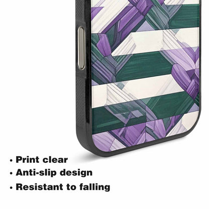 iPhone 16 Pro Case — Genderqueer Flag Color Theme Small Rainbow, Custom Printed Phone Case