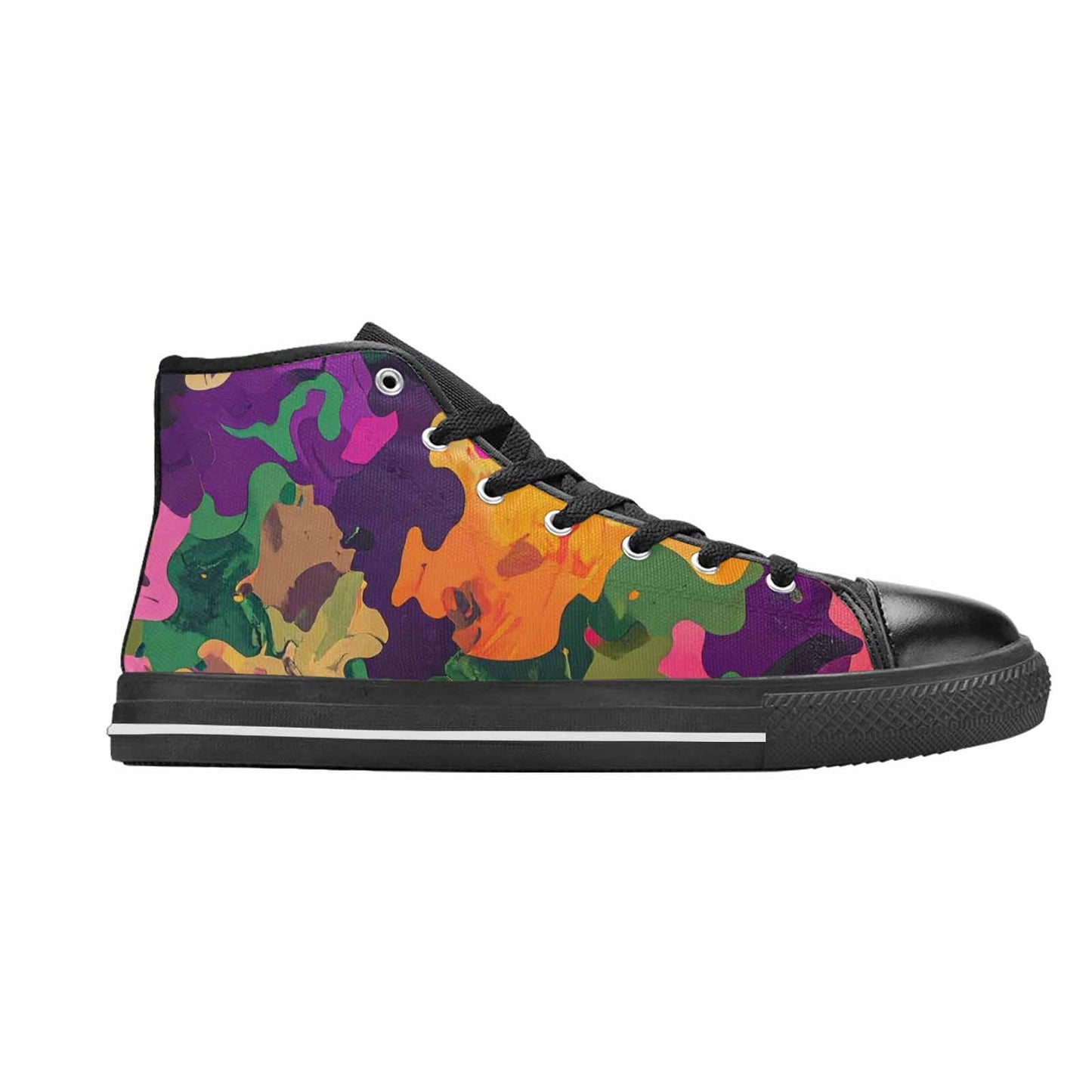MEN'S Military Camouflage Blotch High Top Canvas Dark Academia Sneakers