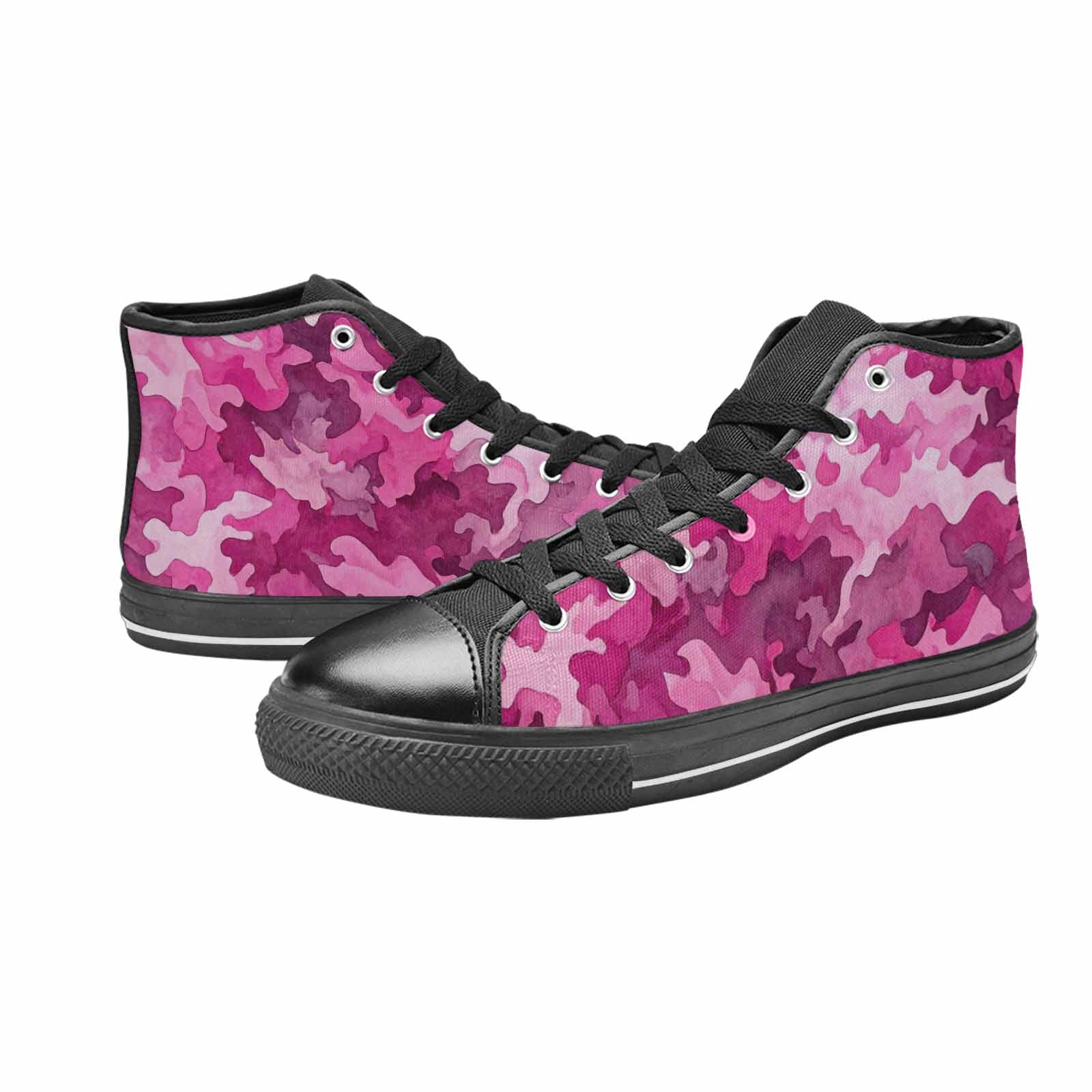 MEN'S Military Camouflage Blotch High Top Canvas Aesthetic Custom Sneakers