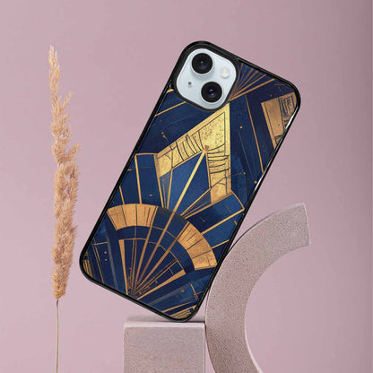 iPhone 15 Plus Case — Art Deco Illustration Pattern, Custom Made Phone Cover