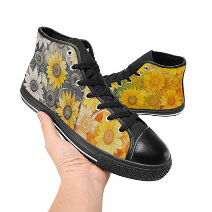 MEN'S Blend Melt Them High Top Canvas Vibrant Chaos Custom Sneakers