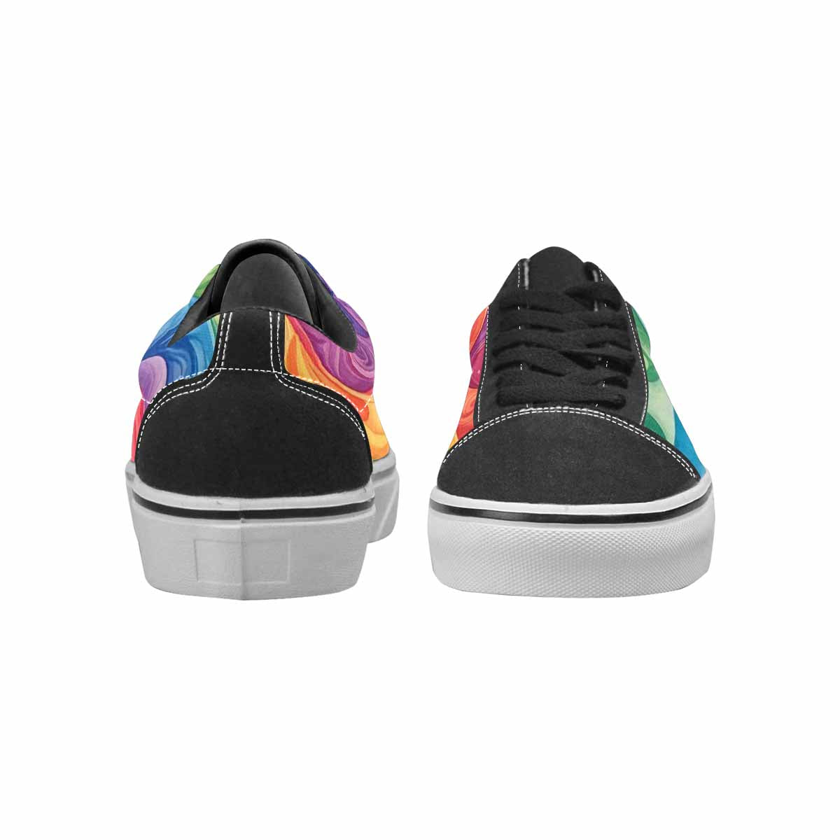 WOMEN'S Tie Lace-Up Canvas Surreal Custom Shoes