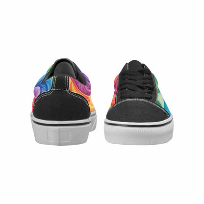 WOMEN'S Tie Lace-Up Canvas Surreal Custom Shoes