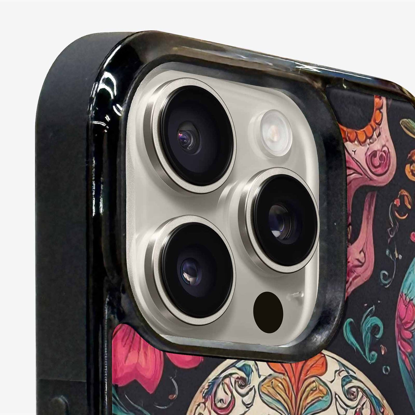 iPhone 15 Pro Max Case — Dia De Los Muertos Sugar Skull, Unique Phone Case Design