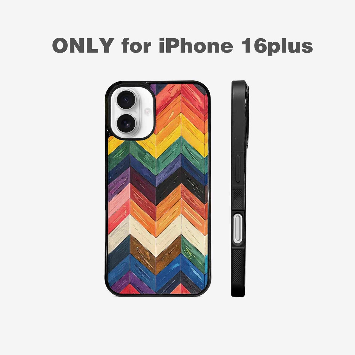 iPhone 16 Plus Case — Progress Pride Flag Color Theme Small, Customized Protective Case