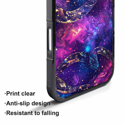 iPhone 17 Air Case — Snake Print Galaxy Seamless Pattern Animal, Unique Phone Case Design