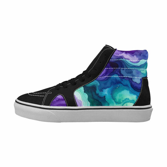MEN'S Galaxy Aurora Nebula High Top Canvas Cottagecore Sneakers