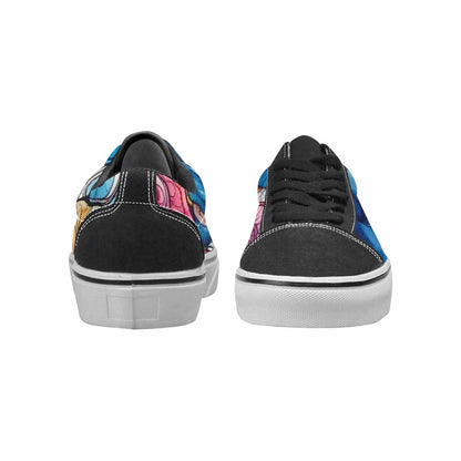 WOMEN'S Tie Lace-Up Canvas Vibrant Chaos Sneakers
