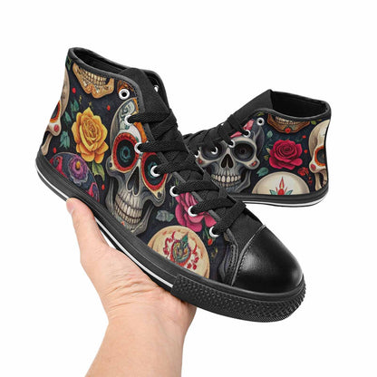 MEN'S Skull High Top Canvas Aesthetic Sneakers