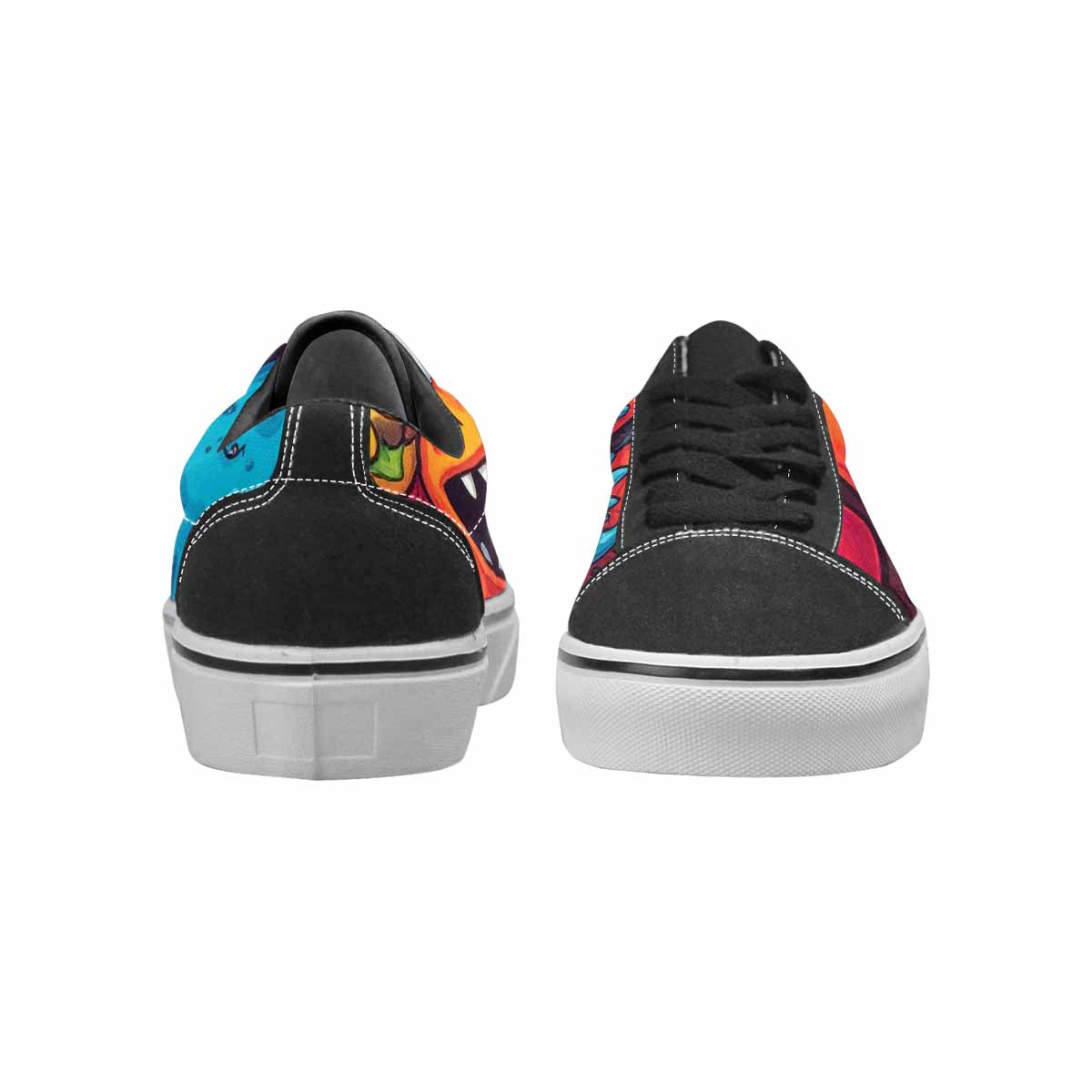 WOMEN'S Cartoon Monster Character Canvas Lace-Up Dark Academia Custom Sneakers