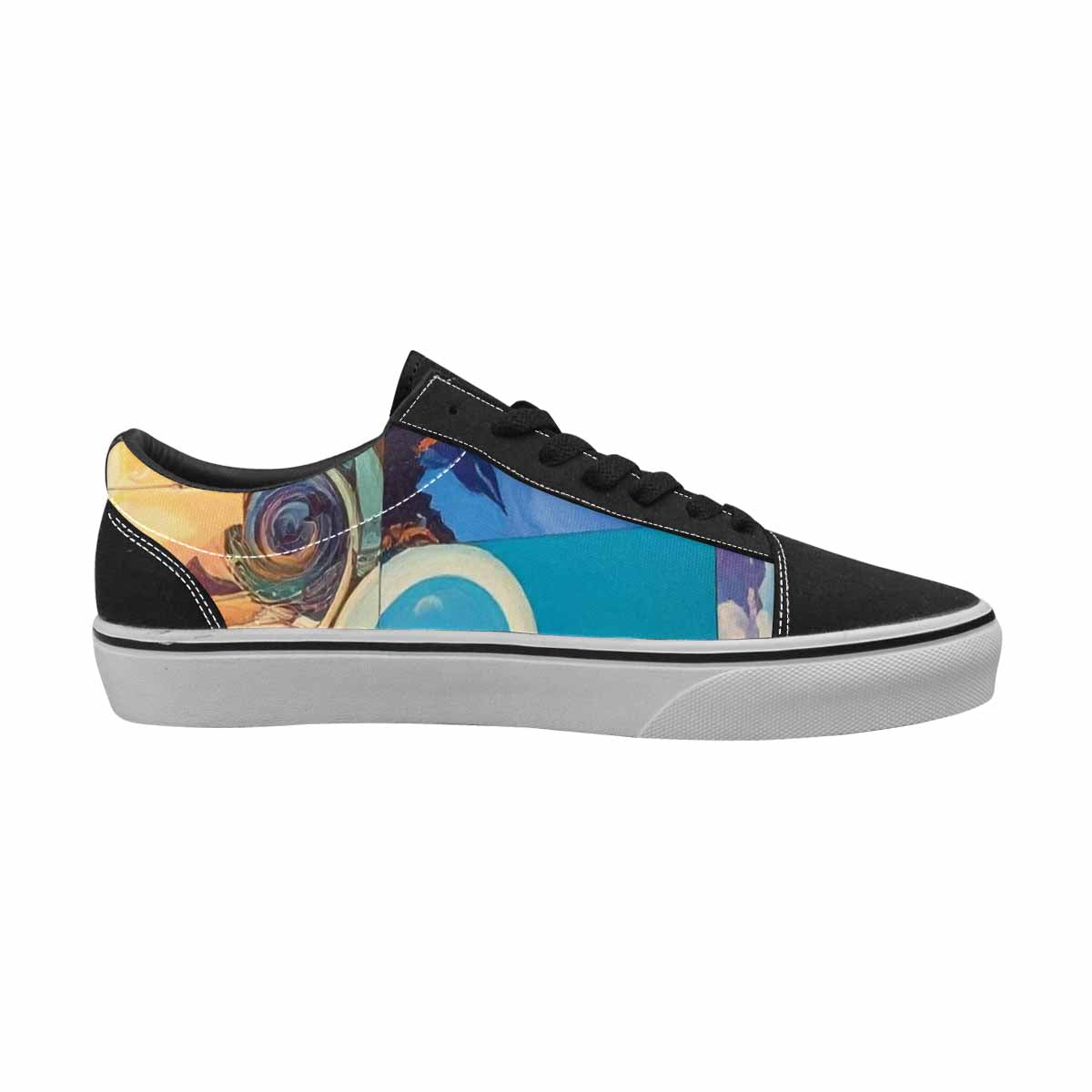WOMEN'S Surreal Dream Fragment Lace-Up Canvas Grunge Shoes