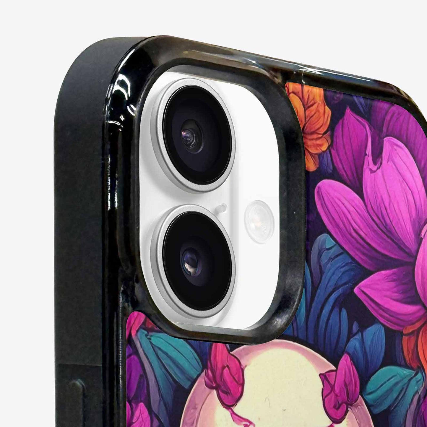 iPhone 16 Case — Lotus Many Hundreds Of Skulls Art, Custom Art Phone Cover