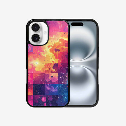 iPhone 16 Case — Cosmic Creature And Object Mashup Pattern, Personalized Phone Case