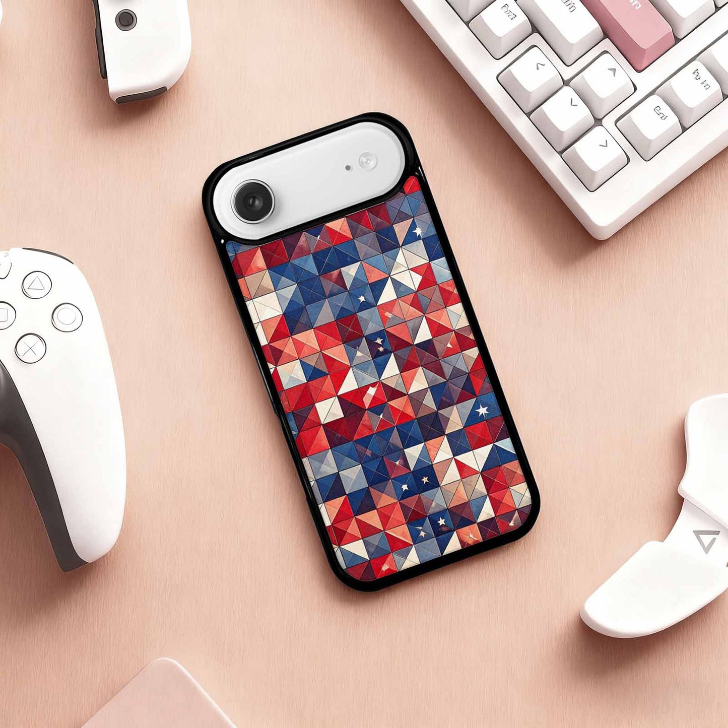 iPhone 17 Air Case — Small American Flag Stars And Galaxy, Customized Protective Case