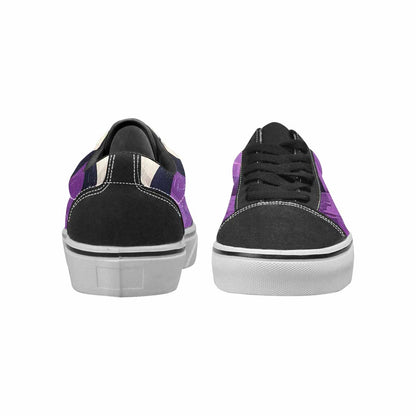 MEN'S Genderfluid Flag Color Canvas Lace-Up Aesthetic Sneakers