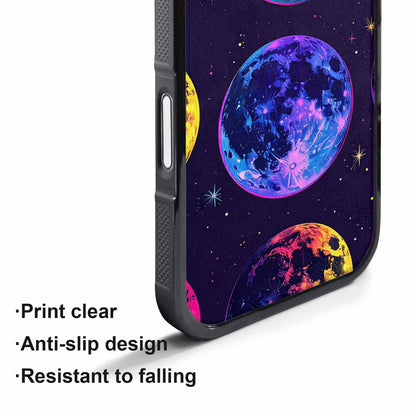 iPhone 17 Air Case — Neon Winter Moon Seamless Cartoon Cute, Original Design Phone Case